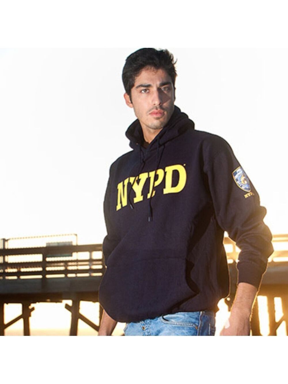 NYPD Embossed Hooded Sweatshirt unisex hoodie NWT